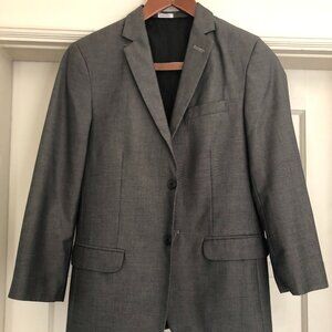 Calvin Klein Dark Grey Sport Coat/ Suit Jacket - Size 14